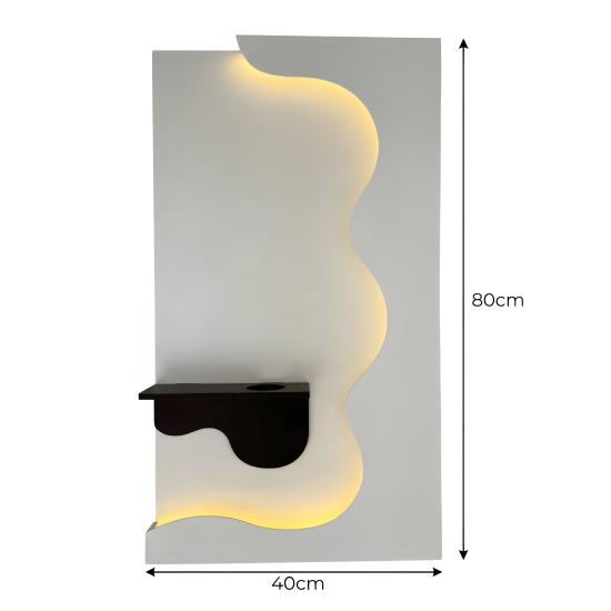 LED Wall Decor with Shelf